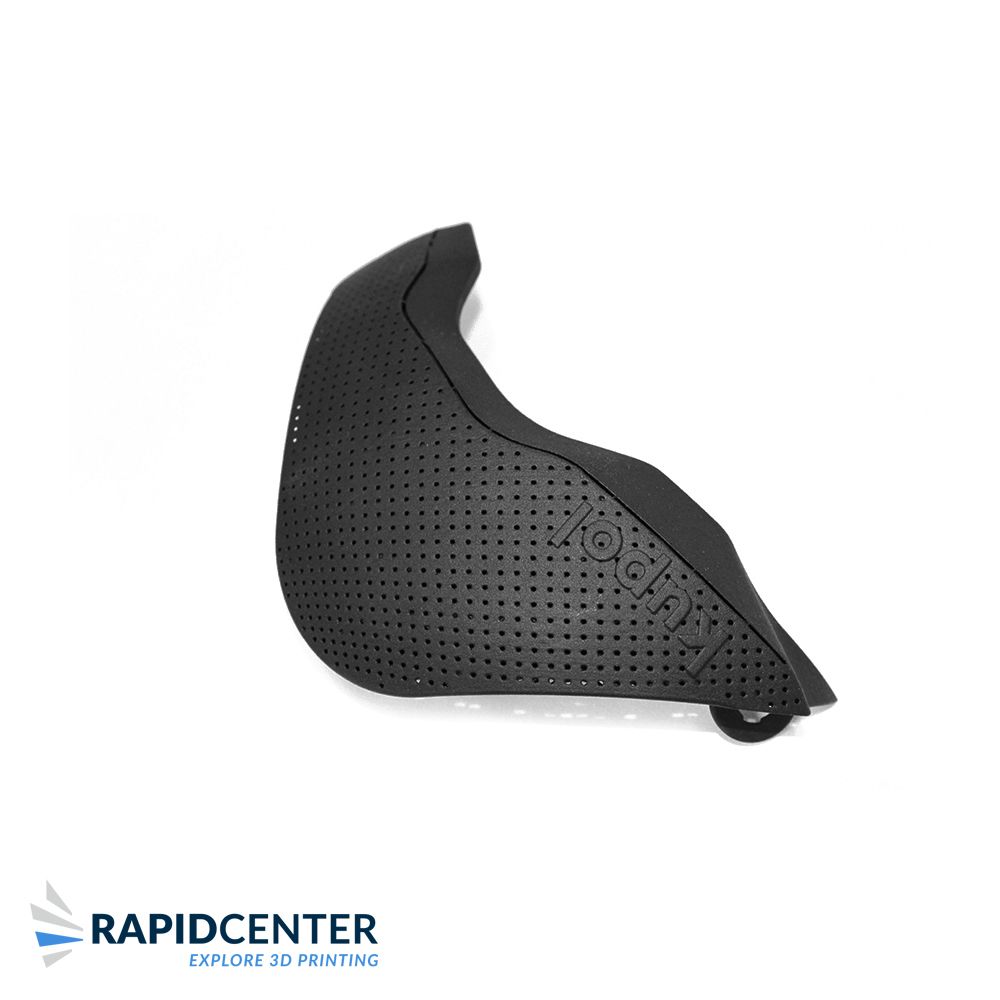 Inzetstuk voor een 3D-geprinte helm